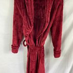 Liz Claiborne  Sleepwear Plush Red Robe Size Small Photo 4
