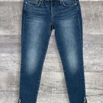 joe's jeans Joes The Icon Skinny Ankle Jean Womens 27 (30X28) Mid Rise Split Hem Embellished Photo 0