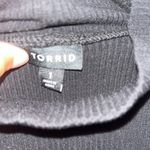 Torrid ✨ Black Sleeveless Mock Neck Ribbed Tank Top with Keyhole Cutout Size 1 Photo 2