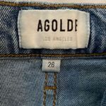 AGOLDE  Riley High Rise Straight Crop Denim Jeans Womens Size 26 Distressed Photo 1