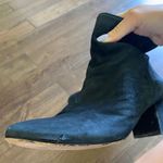 Black suade booties Size 7.5 Photo 2