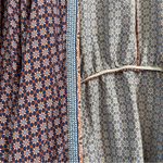 Sim & Sam  Kimono Jacket S/M Boho Geometric Print 100% Rayon Flowing Fit Festival Photo 2