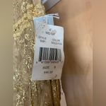 WD.NY Gold Lace Ruffled Maxi Skirt. Size Photo 4