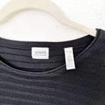 Armani Collezioni [] Black 100% Wool Boat Neck Sweater Classic Ribbed Sz Large L Photo 7