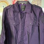 G by Guess  Deep Purple Button Down Long Sleeve Shirt S Photo 9