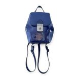 Hunter Patent Leather Mini Convertible Backpack Blue Photo 10