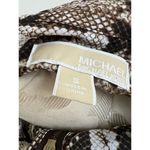 Michael Kors Zip Up Snakeskin Animal Print Blouse Small Photo 4