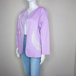 Bob Mackie  the Wearable Art sequin decor purple blazer jacket, size‎ XL Photo 8
