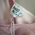Princess Polly NWT Princess Poly Pink Metallic Halter Wrap Mini Dress Size 0 Photo 5