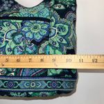 Vera Bradley  Rare Rhapsody Paisley Quilted Shoulder Bag Purse Green Blue Purple Photo 2
