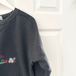 Cotfer Washed Black Relaxed Shoulders Swiss Tradition Embroidered Sweatshirt M Size M Photo 4