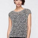 Eileen Fisher Cotton Blend Tufted Twist Cap Sleeve Knit Top Size Medium Photo 0