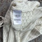 Shyanne  Tie Front Knit Sweater Tank White Large Photo 8