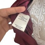 superdown Burgundy Metallic Wrap Mini Dress S Long Sleeve Party DateNight Outfit Photo 6