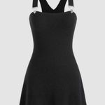 Cider Knit Square Neck Overall Mini dress Photo 0