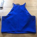 Badgley Mischka Belle  Blue Crop Top Size 10 Photo 6