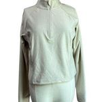 Old Navy Cloud+ Cropped 3/4 Zip CozyCore Wishbone Sweatshirt Size Large Photo 0