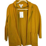 Magaschoni  Sweater Women's Size Small cardigan open front yellow gold NEW‎ Photo 0