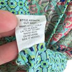 Figueroa & Flower Colorful 3/4 Balloon Sleeve Lace Back Lightweight Blouse Sz XL Photo 5