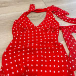 Red Polka Dot Mini Dress Size XS Photo 0