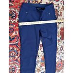RLX Ralph Lauren Women’s Navy Performance Stretch Pants Size 8 Zip Pocket Golf Blue Photo 2