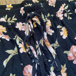 American Eagle  Outfitters Black Floral High Waist Shorts Photo 3