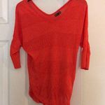 EXPRESS  orange v neck sweater Photo 0