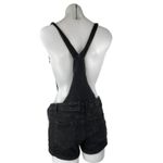 Wax Jean Women's Black Sleeveless Denim Jean Romper Overalls Shorts Size M Photo 1