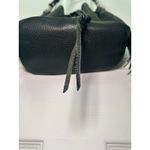 Rebecca Minkoff Rebecca‎ Minkoff Boho Fringe Moto Bucket Bag - Black Pebbled Leather Photo 5