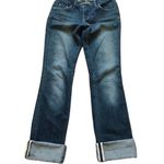 Arden B blue prep denim straight leg cuffed jeans size 27 women’s casual Photo 1