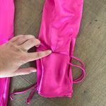 ZARA  satin effect nwt new mi I dress cutout tie front Photo 3