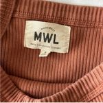 Madewell  Rust Tank Cami Brick Terracotta ribbed Women's Top small Photo 2