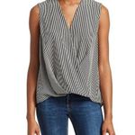 Rag and Bone Victor Black & White Stripe Sleeveless Silk Chiffon Blouse S Photo 0