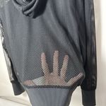 Zyia Active Top Womens Winner Mesh Black Pull Over Hoodie Lightweight Gym XL Photo 7