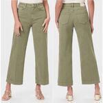 Paige  High Rise Anessa Wide Leg Ankle Jeans Vintage Mossy Green Women's Size 30 Photo 1