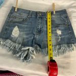 Altar'd State Fringe Denim Shorts 5 Festival Boho Classic Rocker Costal Cowgirl Photo 6