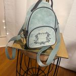 Juicy Couture Teal Velvet Mini Backpack – Y2K Black Label, Gold Hardware Photo 0