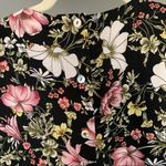 Catherine Malandrino Floral Long Sleeve Flouncy Flare Career Blouse Top Sz S Photo 7