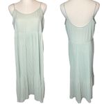 Oak + Fort Pleated Midi Dress Mint Green Photo 1