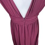 Lulus Heavenly Hues Women Burgundy Maxi Dress Bridesmaids Wedding Formal Size M Photo 5