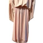 Lulus Tied With Love Light Pink Tiered Tie-Back Midi Dress Photo 8