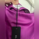 Elliatt  Carson Satin One Shoulder Asymmetric‎ Midi Dress Purple Orchid New Photo 5