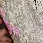 Forever 21 Iridescent Sequin Holographic Vintage y2k rainbow pastel coquette Shift Sheath fit bodice Dress coquette flashy bright Party Cocktail Sleeveless V-Neck back T zip embellished Bodycon style fit bodice pencil club night out Photo 3