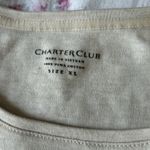 Charter Club long sleeve cream top Photo 1