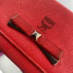 MCM  tri fold‎ wallet with bow, orange Photo 1