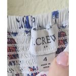 J.Crew Floral Print Midi Dress Ruffle Strap Sleeveless White Red Blue Size 4 Photo 2