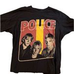Anvil POLICE Black Short Sleeve T-Shirt Tee Size Medium Photo 5