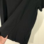 Aerie Solid Black Oversized Fit Short Sleeve Tee 100% Cotton Casual Minimal XXS Photo 2
