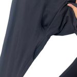 Alphalete  Black Logo Waistband High Rise Cross Cut Out Leggings Womens Size S Photo 2