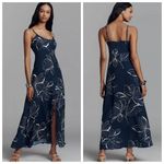 Anthropologie Hutch NWT Valente Maxi Dress Women’s XXS Floral Scoop Neck Slit Resort Wear Photo 1